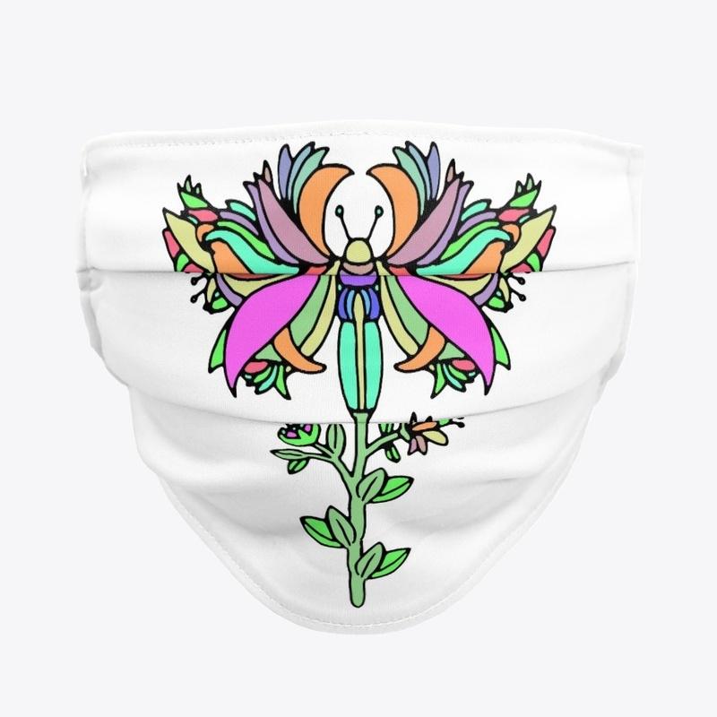 Butterfly Flower Mask (Pastel)